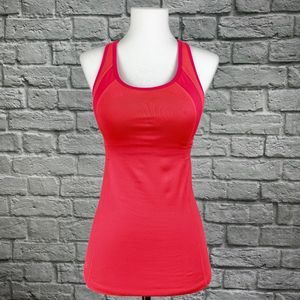 Athleta Stunner Coral T-Strap Yoga Tank